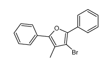 3-bromo-4-methyl-2,5-diphenyl-furan Structure