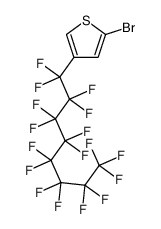 2-bromo-4-(1,1,2,2,3,3,4,4,5,5,6,6,7,7,8,8,8-heptadecafluorooctyl)thiophene结构式