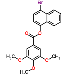 4-Bromo-1-naphthyl 3,4,5-trimethoxybenzoate结构式