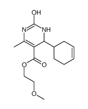 2-methoxyethyl 4-cyclohex-3-en-1-yl-6-methyl-2-oxo-3,4-dihydro-1H-pyrimidine-5-carboxylate结构式