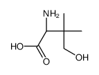 (2S)-2-amino-4-hydroxy-3,3-dimethylbutanoic acid结构式