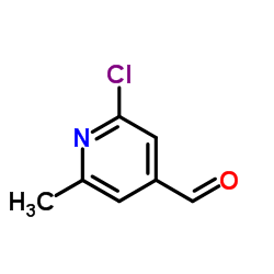 2-氯-6-甲基吡啶-4-甲醛结构式