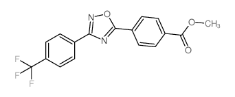 4-(3-(4-(三氟甲基)苯基)-1,2,4-噁二唑-5-基)苯甲酸甲酯结构式