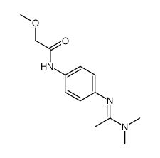 N-[4-[1-(dimethylamino)ethylideneamino]phenyl]-2-methoxyacetamide Structure