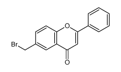 6-(bromomethyl)-2-phenylchromen-4-one结构式