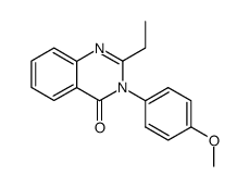 2-ethyl-3-(4-methoxy-phenyl)-3H-quinazolin-4-one结构式