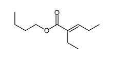 butyl 2-ethylpent-2-enoate结构式