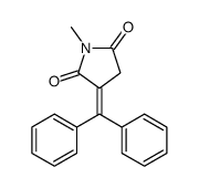 3-benzhydrylidene-1-methylpyrrolidine-2,5-dione结构式