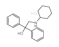 2-(cyclohexylamino)-1,1-diphenyl-ethanol结构式