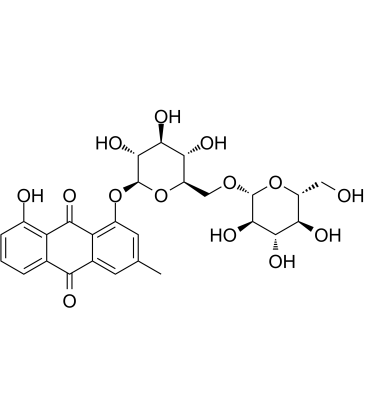 Chrysophanol-1-O-β-gentiobioside structure