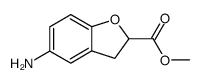 2-Benzofurancarboxylicacid,5-amino-2,3-dihydro-,methylester(9CI) Structure