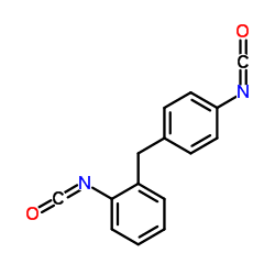 o-(p-Isocyanatobenzyl)phenyl isocyanate Structure