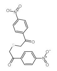 1-(4-nitrophenyl)-2-[2-(4-nitrophenyl)-2-oxo-ethyl]sulfanyl-ethanone Structure