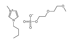 1-丁基-3-甲基咪唑鎓2-(2-甲氧基乙氧基)乙基硫酸盐结构式