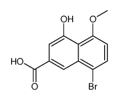 8-溴-4-羟基-5-甲氧基-2-萘羧酸结构式