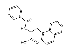 2-benzoylamino-3-naphthalen-1-yl-propionic acid结构式