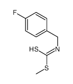 methyl N-[(4-fluorophenyl)methyl]carbamodithioate结构式