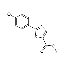 2-(4-甲氧基-苯基)-噻唑-5-羧酸甲酯结构式