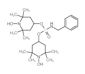 1-Piperidinyloxy,4,4'-[[[(phenylmethyl)amino]phosphinylidene]bis(oxy)]bis[2,2,6,6-tetramethyl-(9CI) Structure