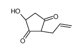 (2R)-4-hydroxy-2-prop-2-enylcyclopentane-1,3-dione Structure