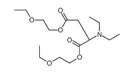 bis(2-ethoxyethyl) (2S)-2-(diethylamino)butanedioate结构式