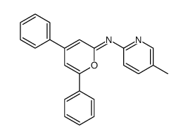 N-(5-methylpyridin-2-yl)-4,6-diphenylpyran-2-imine结构式