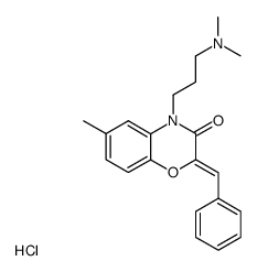 2-benzylidene-4-(3-dimethylamino-propyl)-6-methyl-4H-benzo[1,4]oxazin-3-one, hydrochloride结构式