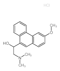 2-dimethylamino-1-(3-methoxyphenanthren-9-yl)ethanol结构式