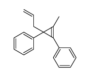 (2-methyl-3-phenyl-1-prop-2-enylcycloprop-2-en-1-yl)benzene结构式