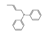 ((E)-But-2-enyl)-diphenyl-phosphane结构式