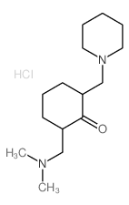 2-((Dimethylamino)methyl)-6-(1-piperidinylmethyl)cyclohexanone Structure