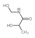 Propanamide,2-hydroxy-N-(hydroxymethyl)- Structure