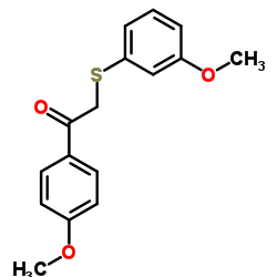 4-甲氧基-A-[(3-甲氧基苯基)硫]苯乙酮图片