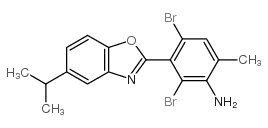 2,4-dibromo-3-(5-isopropyl-1,3-benzoxazol-2-yl)-6-methylaniline structure