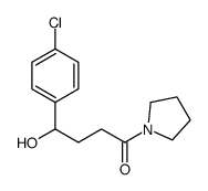 4-(4-chlorophenyl)-4-hydroxy-1-pyrrolidin-1-ylbutan-1-one结构式