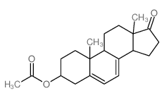 Androsta-5,7-dien-17-one,3-(acetyloxy)-, (3b)-结构式