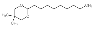 1,3-Dioxane,5,5-dimethyl-2-nonyl- Structure
