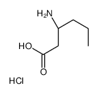 (S)-3-aminohexanoic acid hydrochloride structure