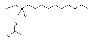 acetic acid,2-chloro-2-methyltridecan-1-ol结构式