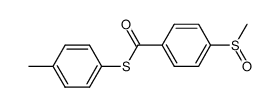 S-p-tolyl 4-(methylsulfinyl)benzothioate结构式