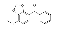 (7-methoxy-1,3-benzodioxol-4-yl)-phenylmethanone结构式