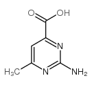 4-Pyrimidinecarboxylicacid, 2-amino-6-methyl- Structure