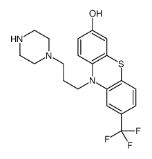 10-(3-piperazin-1-ylpropyl)-8-(trifluoromethyl)phenothiazin-3-ol Structure