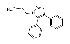 3-(4,5-diphenylpyrazol-1-yl)propanenitrile结构式