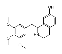 1-[(3,4,5-trimethoxyphenyl)methyl]-1,2,3,4-tetrahydroisoquinolin-7-ol结构式