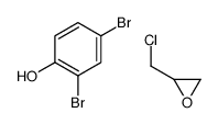 2-(chloromethyl)oxirane,2,4-dibromophenol Structure