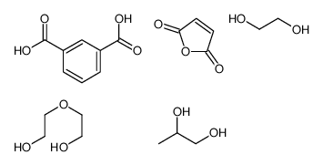benzene-1,3-dicarboxylic acid,ethane-1,2-diol,furan-2,5-dione,2-(2-hydroxyethoxy)ethanol,propane-1,2-diol Structure