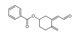 (S,Z)-4-methylene-3-(2-oxoethylidene)cyclohexyl benzoate Structure