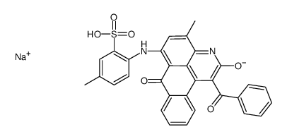 2-[(1-苯甲酰基-2,7-二氢-4-甲基-2,7-二氧代-3H-二苯并[F,IJ]异喹啉-6-基)氨基]-5-甲基苯磺酸钠结构式