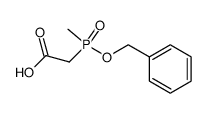 [methyl(phenylmethoxy)phosphinyl]acetic acid Structure